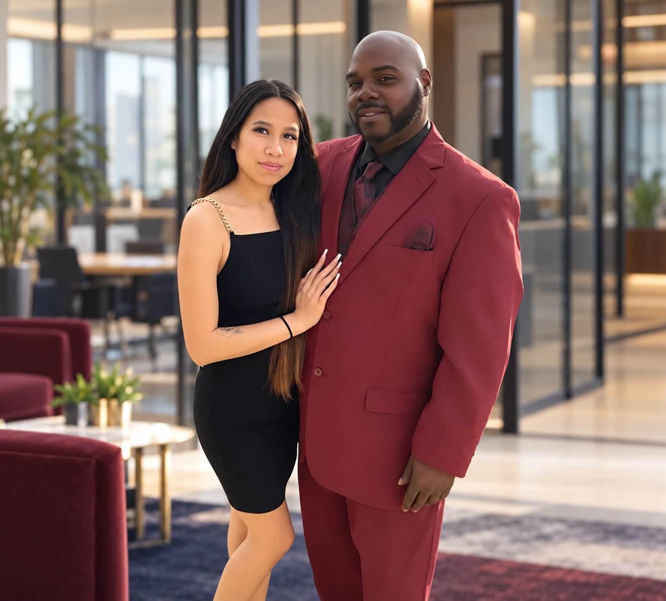 Mason H. Ross Jr. and Daisy Le Ross in the office